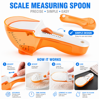 Magnetic Adjustable Seasoning Measuring Spoon Gadget