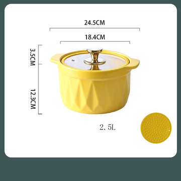 Ceramic Casserole Stew Pot for Cooking
