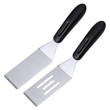 2 Pack Mini Spatula Stainless Steel Small Spatula For Kitchen Metal Spatula For Cooking Brownie Cookie Lasagna Pie Server Spatula Cake & Pancakes Serving