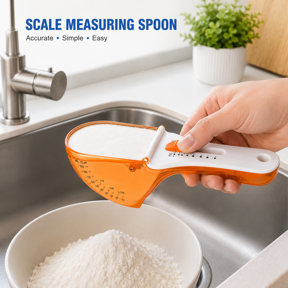 Magnetic Adjustable Seasoning Measuring Spoon Gadget