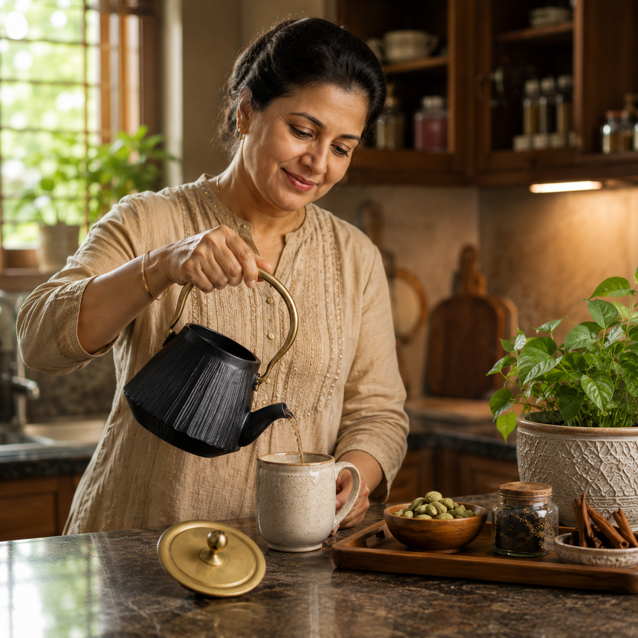 Copper Coated Iron Cooking Pot