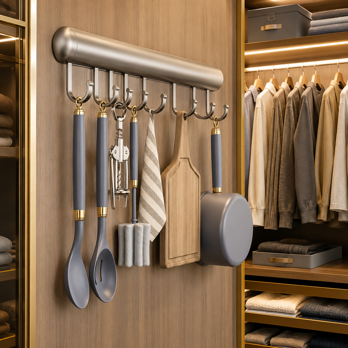 Wall Organizer for Kitchen Utensils (One Piece)